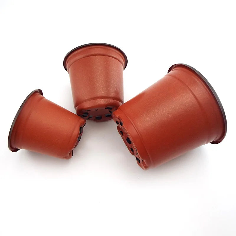 Flower Pot Plastic Grow Box Fall Resistant Tray For Home Garden Plants Nursery Cup Transplant Flower Plant Pots E2