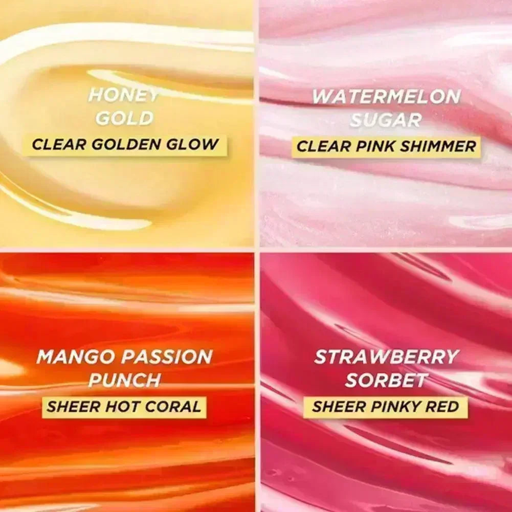 Gisou Moisturizing Glazed Plum Lip Balm Lip Oil Gloss Care Of The Lips Benetitnt For Lips Plumping Exfoliating Plumping Gloss