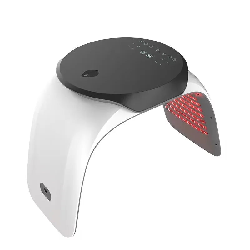 7 Color LED Facial Mask High Frequency Nano Spray Infrared Photo Therapy Red Light Therapy for Face Skin Rejuvenation Tool