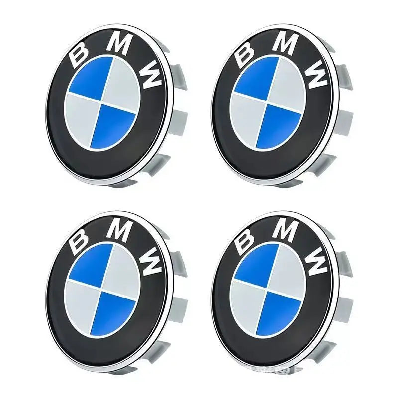 4PCS BMW Wheel Center Caps 68mm 56mm Blue white hubcap for BMW E46 E90 E30 F10 F30 X5 X3 E39 F25 E60 E91 E87 M Car Accessories 1