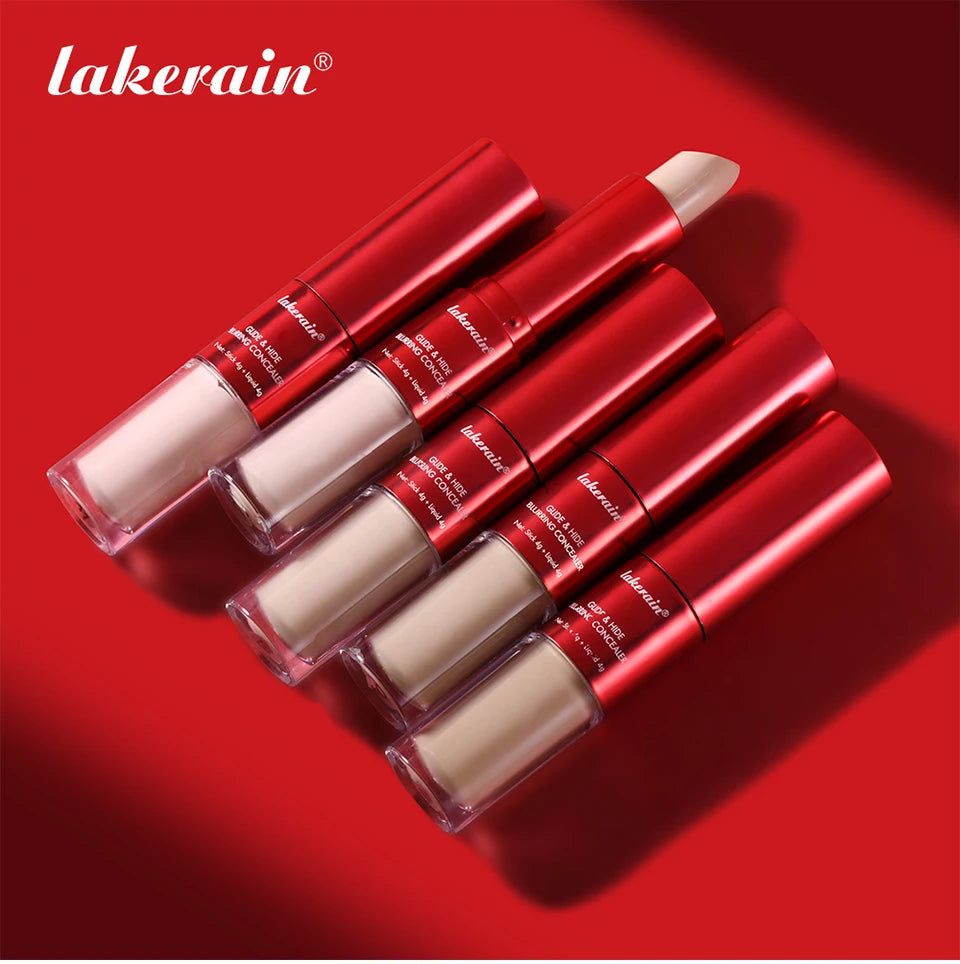 2 In 1 Glide & Hide Blurring Concealer Long-Lasting Full Coverage Foundation Waterproof Liquid Female Makeup for All Skin Types