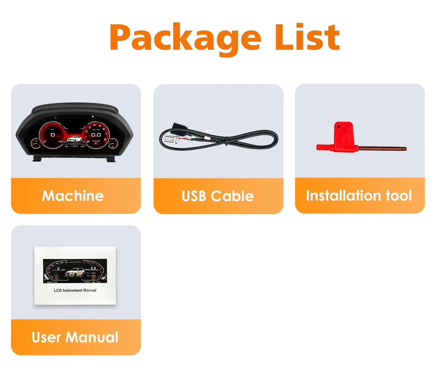 12.3 "Digital Instrument Cluster Dash Panels For BMW 3 Series F30/F31/GT-F34 NBT/EVO/ BMW 4 Series F32/F33/F36(2013-2020)NBT/EVO