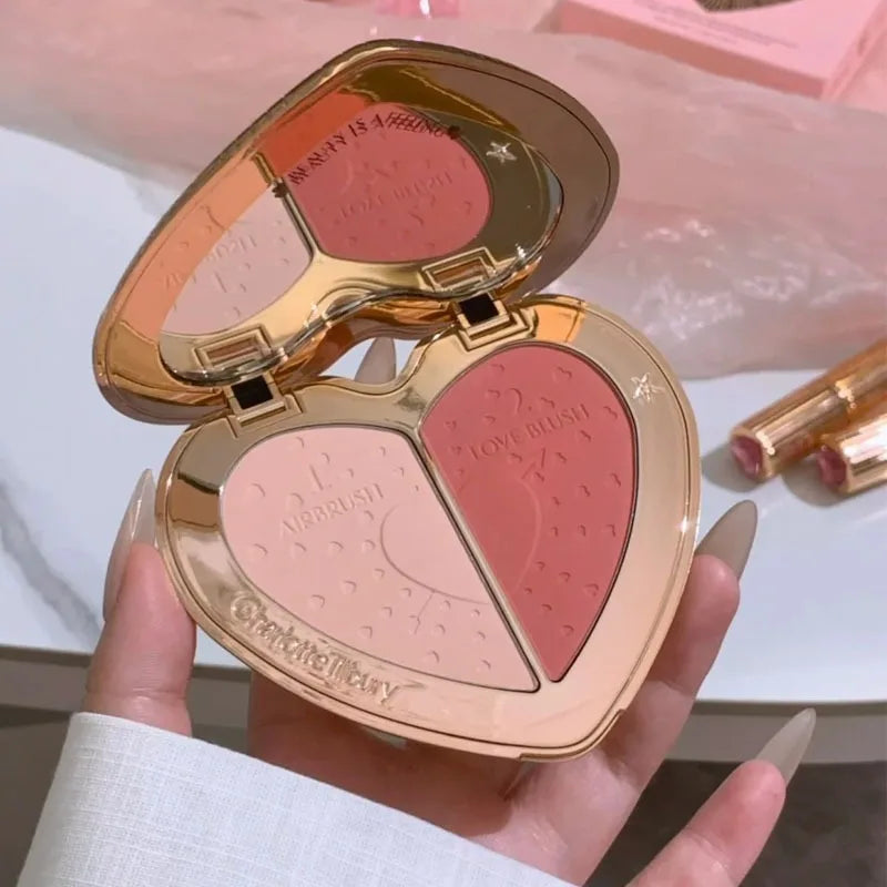Charlotte Tilbury Aesthetic Scenery Eye Shadow Starlight Pink Soft Light Bicolor Disc Two Color Love Treasure Box Powder Blusher