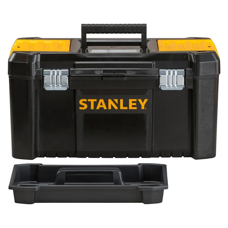 STANLEY Toolbox "Essential 19" 485*250*250 mm Large Size with Metal Latches Tool Storage Case STST1-75521