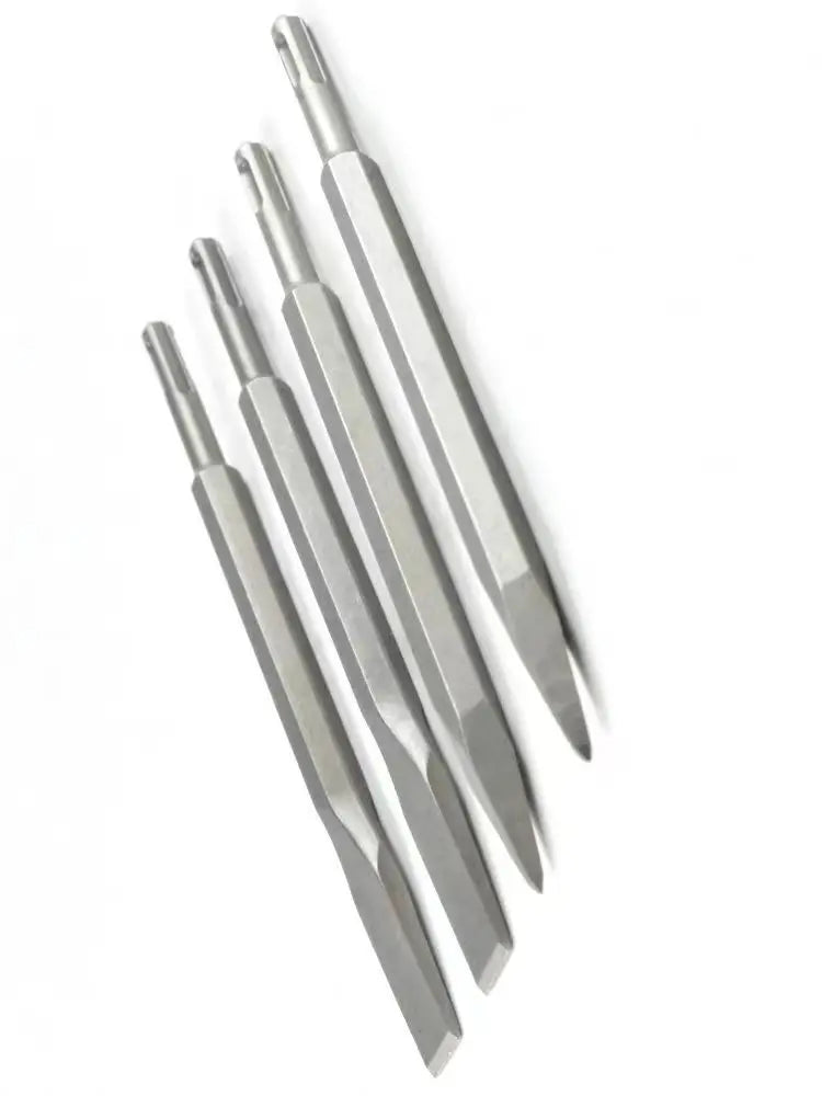 250mm Chisel Set SDS Plus Shank Electric Hammer Drill Bit Point Groove Flat Chisel Masonry Tools for Concrete Brick Wall Rock