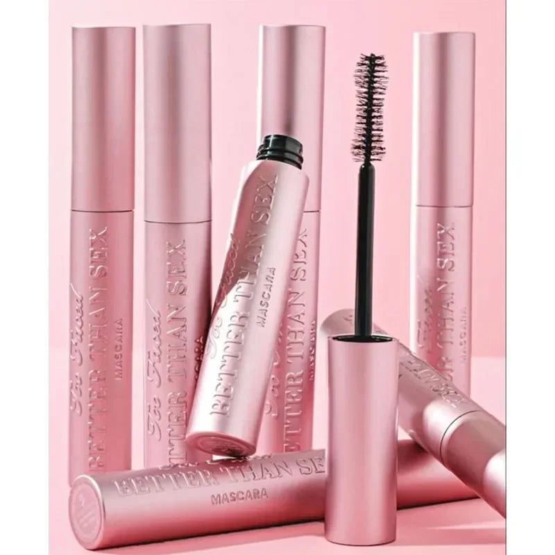 Better Than Sex Mascara make up Big Eyes Nourish Waterproof Sweatproof Bushy Long Volume Pink Aluminum Smooth Makeup 8ml