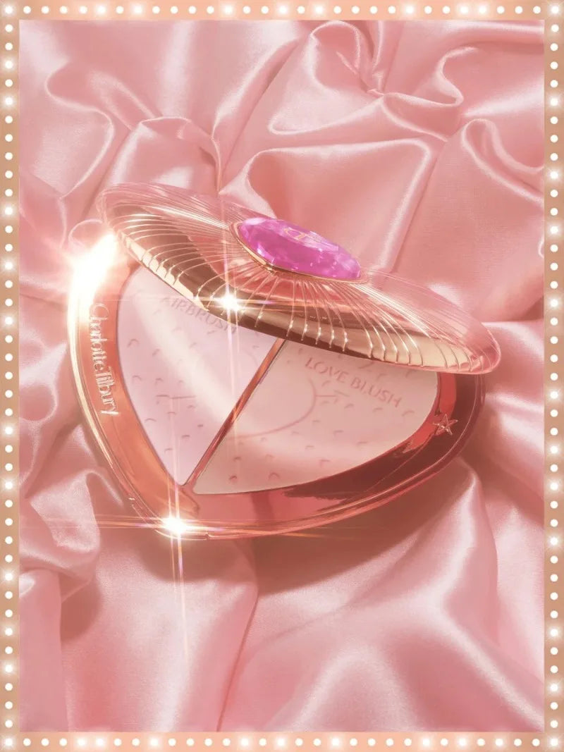 Charlotte Tilbury Aesthetic Scenery Eye Shadow Starlight Pink Soft Light Bicolor Disc Two Color Love Treasure Box Powder Blusher