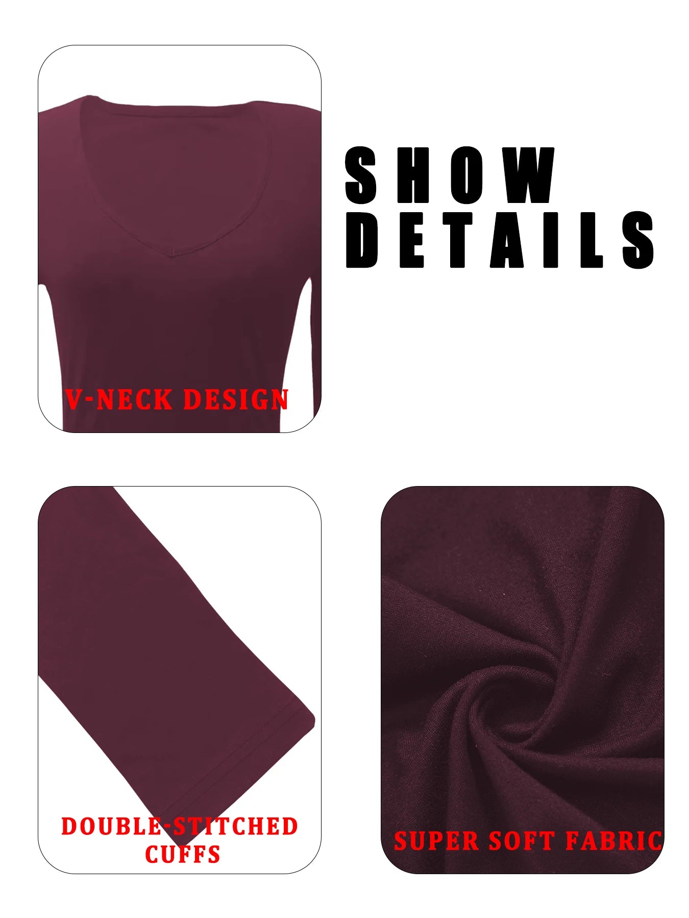 Women's Long Sleeve T-Shirt. Super Soft Workout Running Yoga Athletic V-Neck Tee