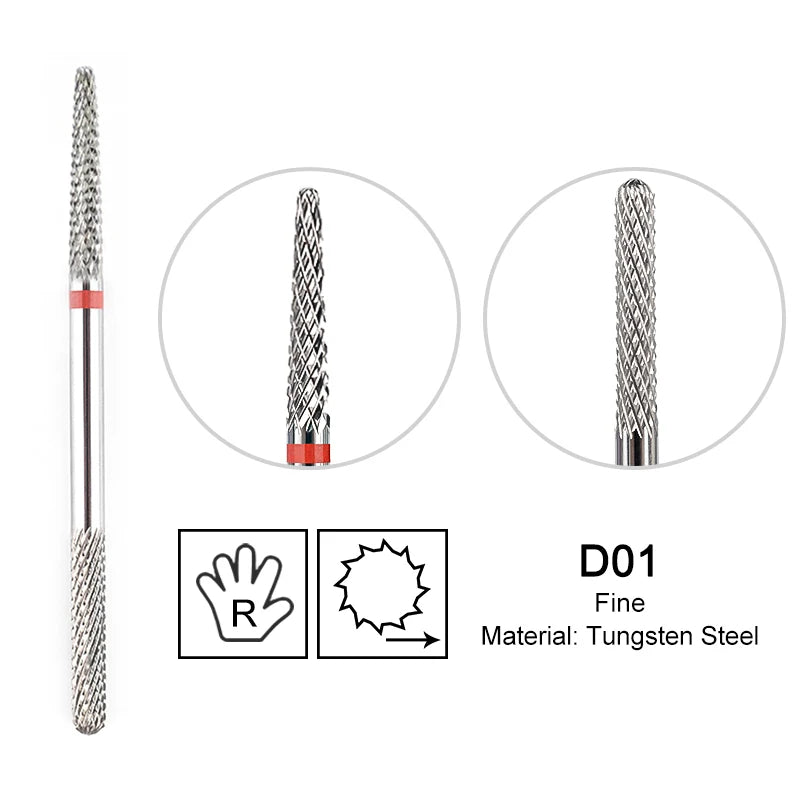 Milling Cutter Golden Carbide Nail Drill Bits For Electric Nail Drill Manicure Machine Pedicure Nail Files Accessories