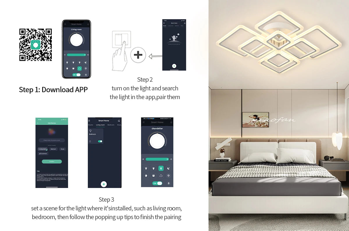 Nordic Minimalist Pendant Light LED Ceiling Lamp Ceiling Chandelier Suitable for Bedrooms Living Rooms Home Lighting Decoration