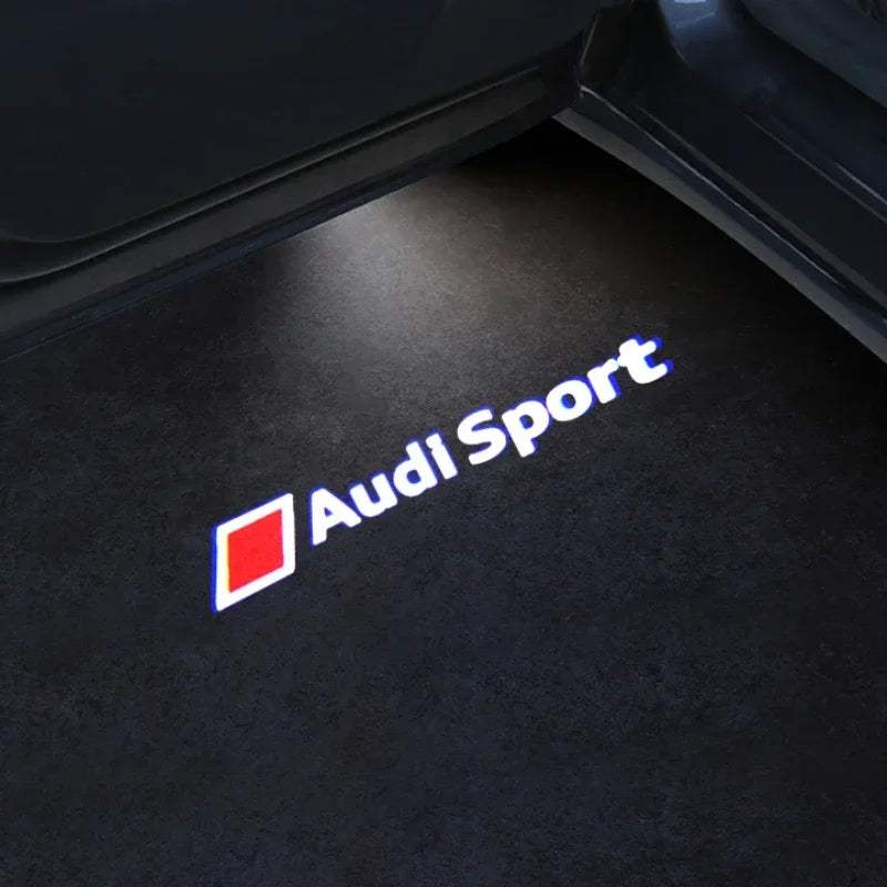 Led Car Door logo Welcome Light For Audi A4 B5 B6 B7 B8 B9 A1 A3 8V 8P 8L A6 C5 C6 C7 A5 A7 A8 Q3 Q5 Q7 TT S3 S6 Sline Quattro