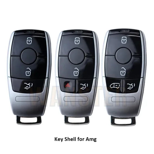 3 4 Bottons Car Key Fob Case Shell Housing for Mercedes Benz A C E S G Class GLC CLE CLA GLB GLS W177 W205 W213 W222 X167 AMG