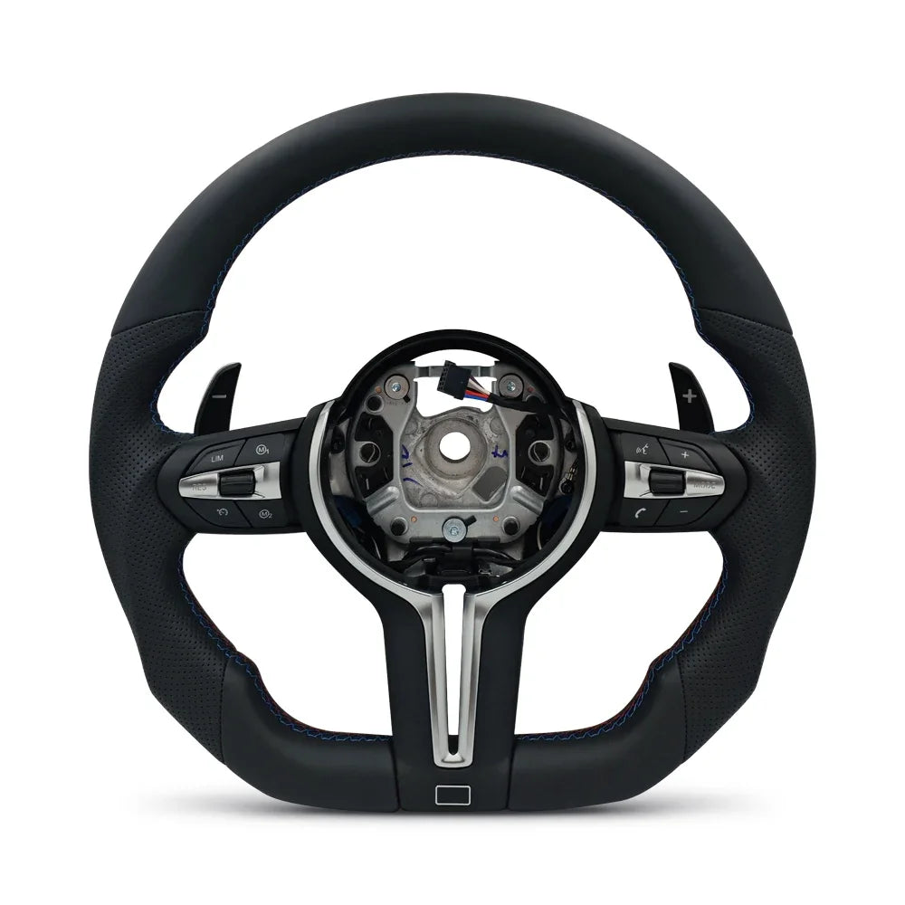 M Sport Steering Wheel for BMW Flat Bottom F01 F06 F10 F11 F12 F20 F21 F22 F25 F26 F30 F31 F32 F33 F34 F36 M3 F80 M4 F82 M5 F90