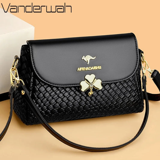 Luxury Handbags Women Bags Designer Crossbody Bags for Women 2025 High Quality Soft Knitting Leather bags Shoulder Bag Sac New