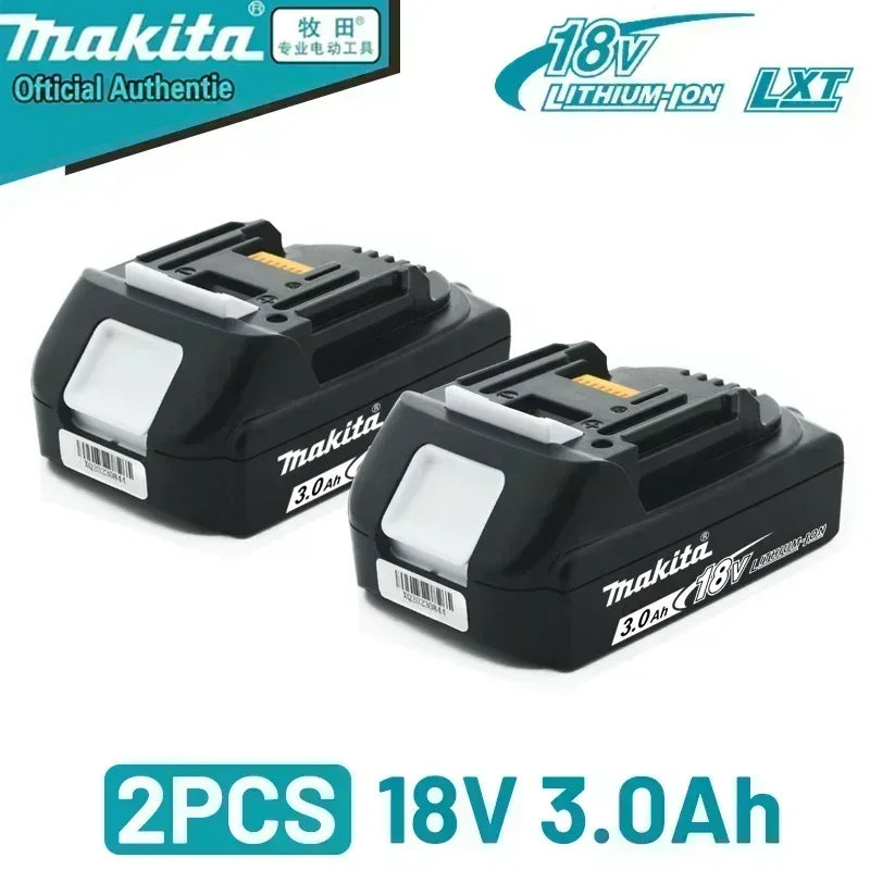 Original Makita 18V battery 6.0Ah Two Batteries One Charger Fast Charge DC18RC+BL1860B  makita outillages kit complet