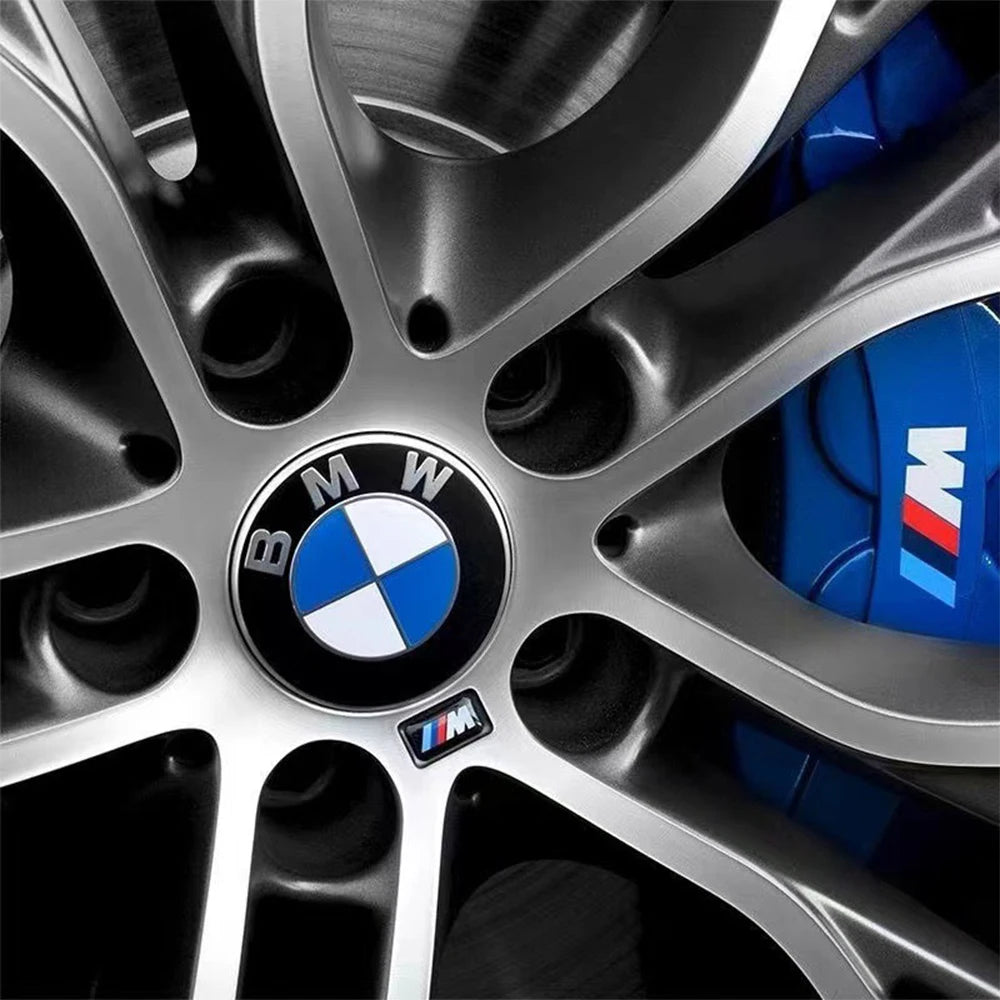 4PCS BMW Wheel Center Caps 68mm 56mm Blue white hubcap for BMW E46 E90 E30 F10 F30 X5 X3 E39 F25 E60 E91 E87 M Car Accessories 1