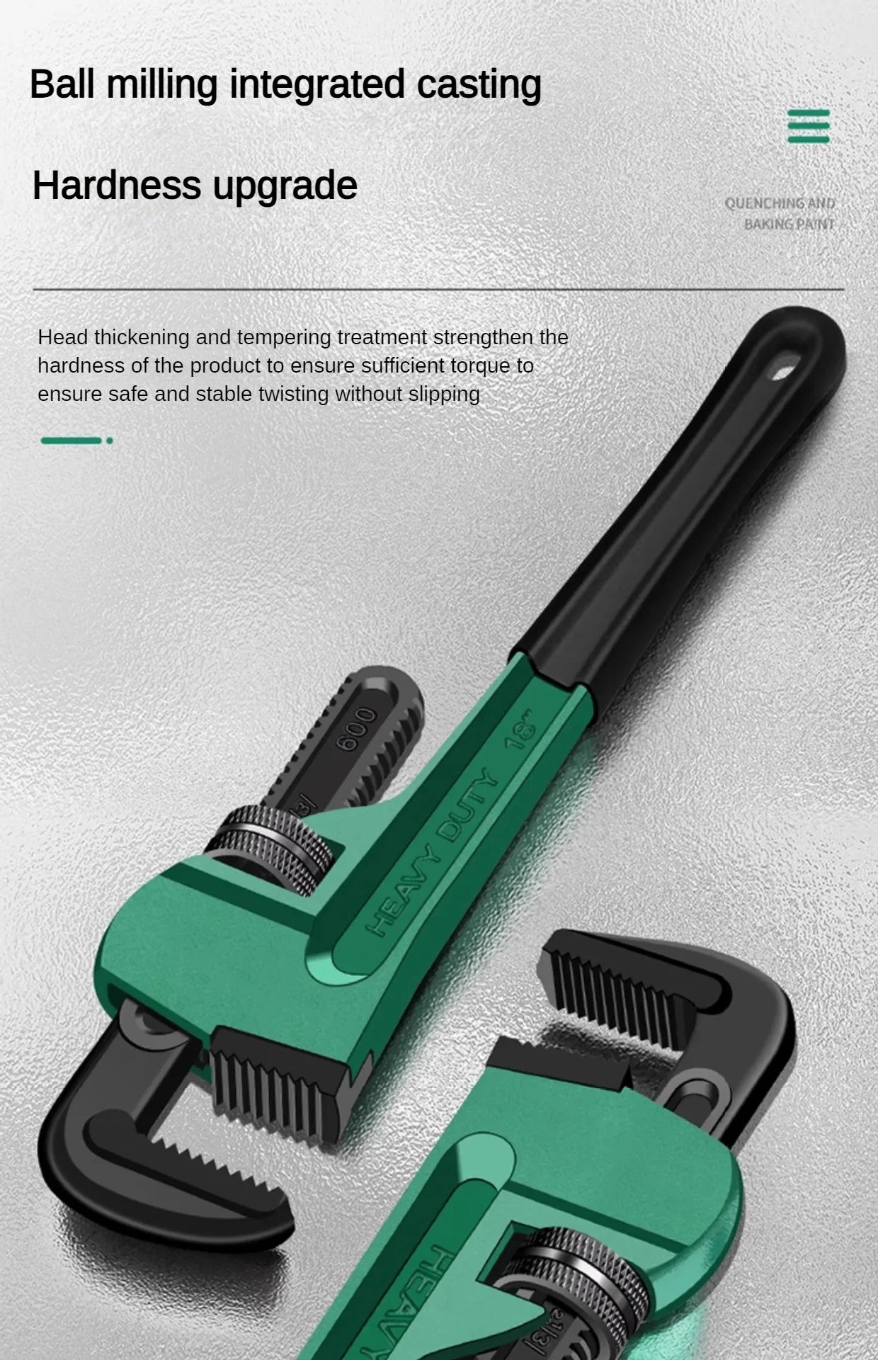 Heavy Duty Pipe Pliers Industrial Plumbing Wrenches Torque Wrench Universal Plumbing Removal and Installation Tool Hand Tools