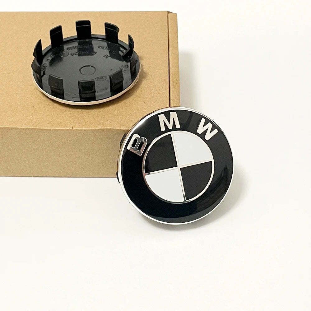 4PCS BMW Wheel Center Caps 68mm 56mm Blue white hubcap for BMW E46 E90 E30 F10 F30 X5 X3 E39 F25 E60 E91 E87 M Car Accessories 1