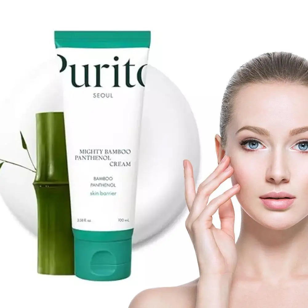 Purito Natural Bamboo Nourishing Essence Cream Soothing Skin Repairing Skin Barrier Refreshing Easy To Absorb Moisturizing Cream