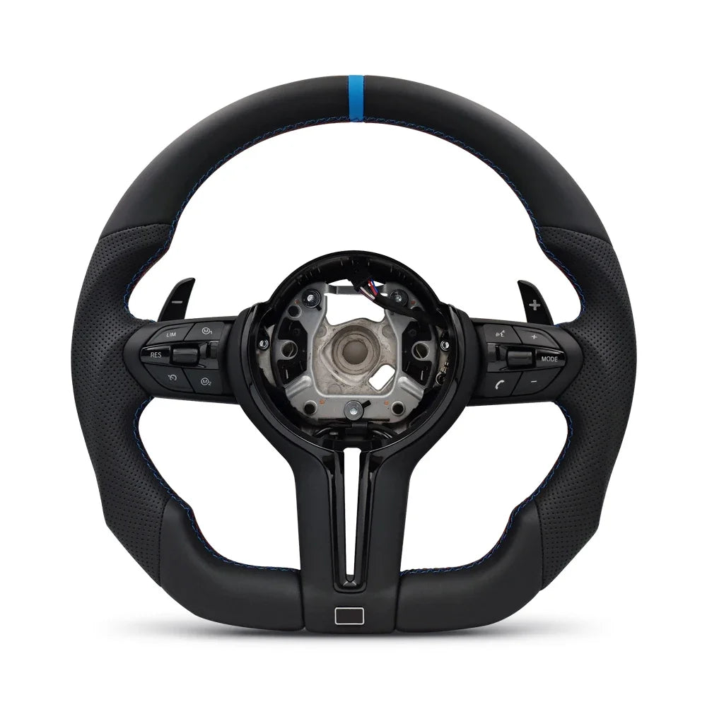 M Sport Steering Wheel for BMW Flat Bottom F01 F06 F10 F11 F12 F20 F21 F22 F25 F26 F30 F31 F32 F33 F34 F36 M3 F80 M4 F82 M5 F90