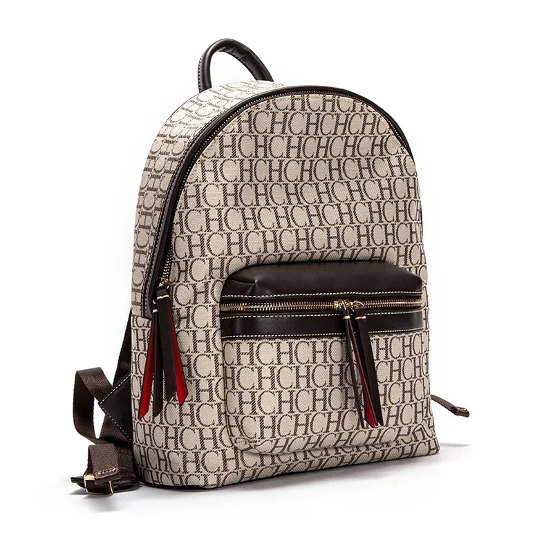 CH Luxury Brand Backpack New Designer Large Capacity Fashionable Versatile Campus Bag for Male and Female Students