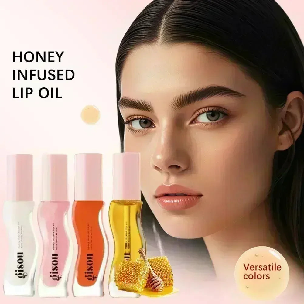 Gisou Moisturizing Glazed Plum Lip Balm Lip Oil Gloss Care Of The Lips Benetitnt For Lips Plumping Exfoliating Plumping Gloss
