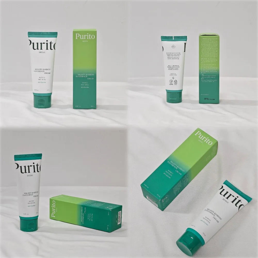 Purito Natural Bamboo Nourishing Essence Cream Soothing Skin Repairing Skin Barrier Refreshing Easy To Absorb Moisturizing Cream