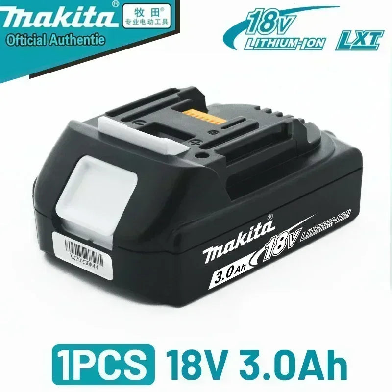 Original Makita 18V battery 6.0Ah Two Batteries One Charger Fast Charge DC18RC+BL1860B  makita outillages kit complet