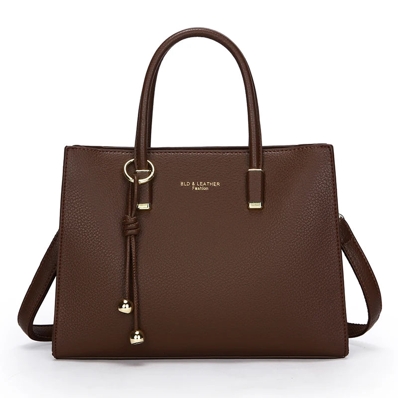 Genuine Brand Top Quality Pu Leather Handbag Women's Tote Messenger Sac Designer Large Capacity 3 Levels Shoulder Crossbody Bags