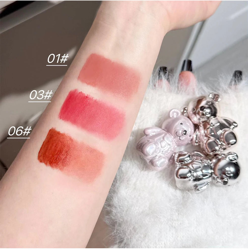 ART VALUE 7PC Makeup Sets Include 3 Colors Matte Lip Mud,1 Pressed Powder,1 Blush,1 Eyes Palette,1 Necklace Beauty Makeup Sets