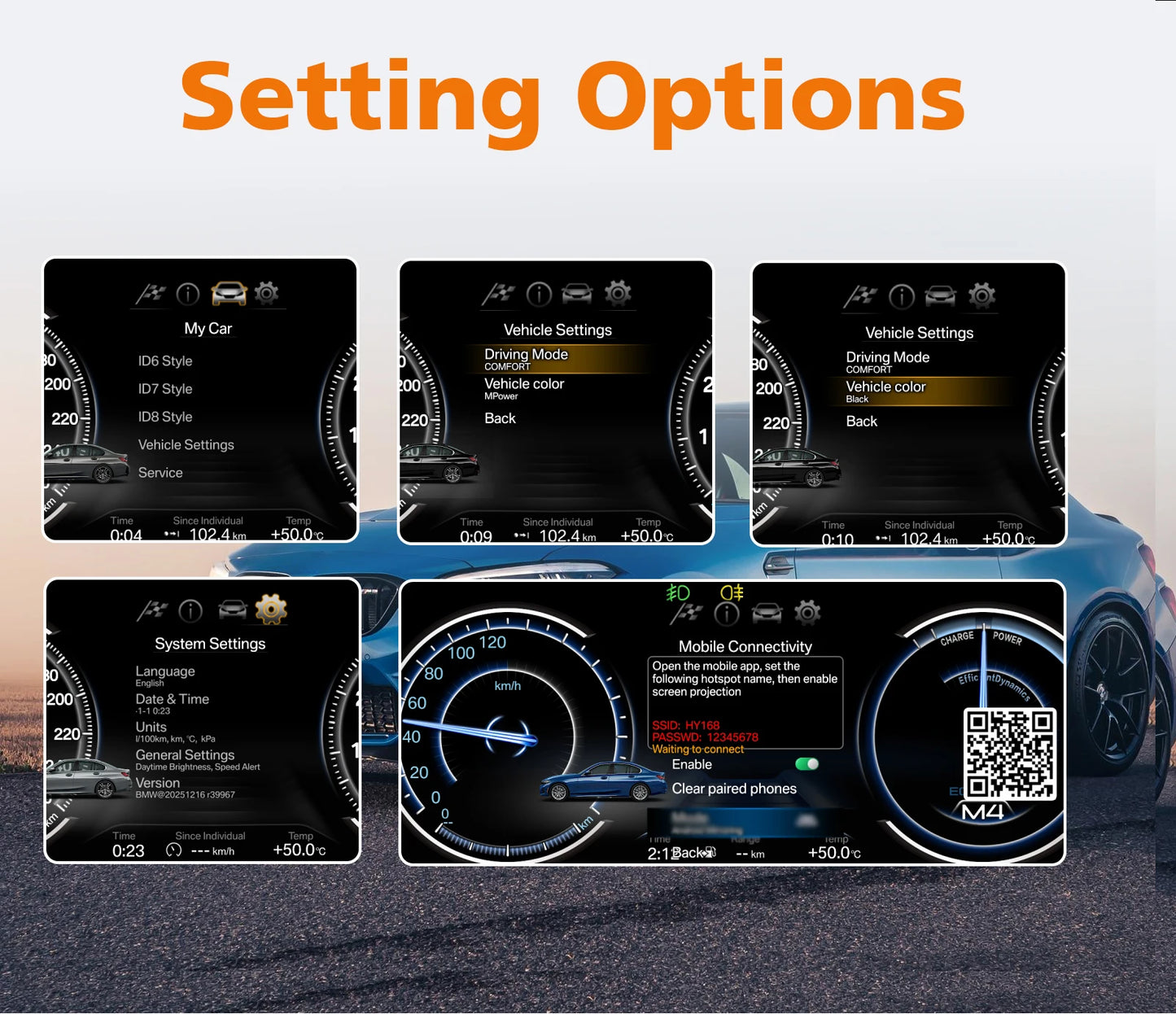 12.3 "Digital Instrument Cluster Dash Panels For BMW 3 Series F30/F31/GT-F34 NBT/EVO/ BMW 4 Series F32/F33/F36(2013-2020)NBT/EVO