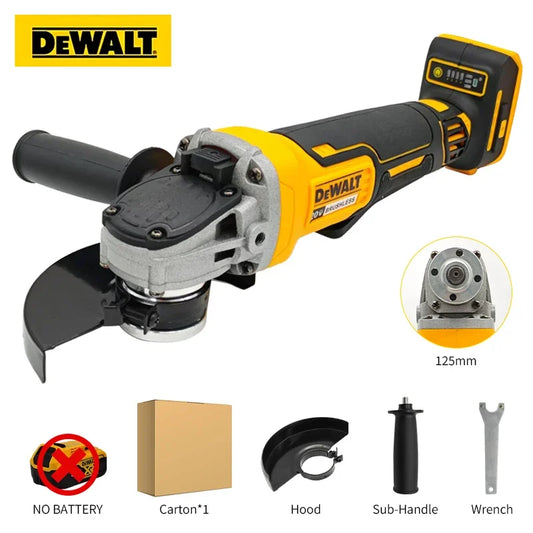 DEWALT DCG405 Brushless Angle Grinder 125mm Flat Head 18V Lithium Battery Tools Bare Cutting Machine Tool rotary tool
