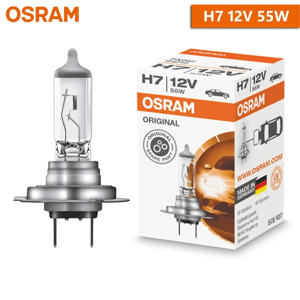 OSRAM H7 64210 PX26d ORIGINAL LINE Lamp 3200K Headlight 12V 55W Hi/lo Beam Car Halogen Standard Bulbs ECE Made in Germany