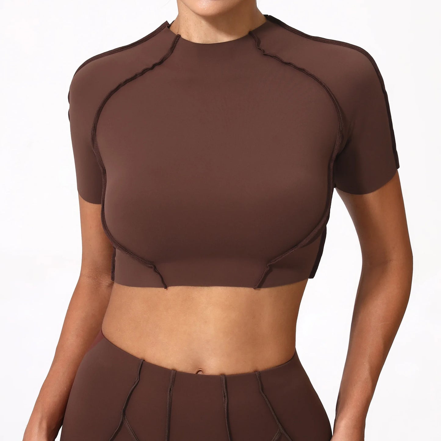 Seamless Yoga Shirts Sports Fitness Tight Quick-drying Long-Sleeved Yoga T-shirt Dance Running Workout Gym Sports Tops for Women