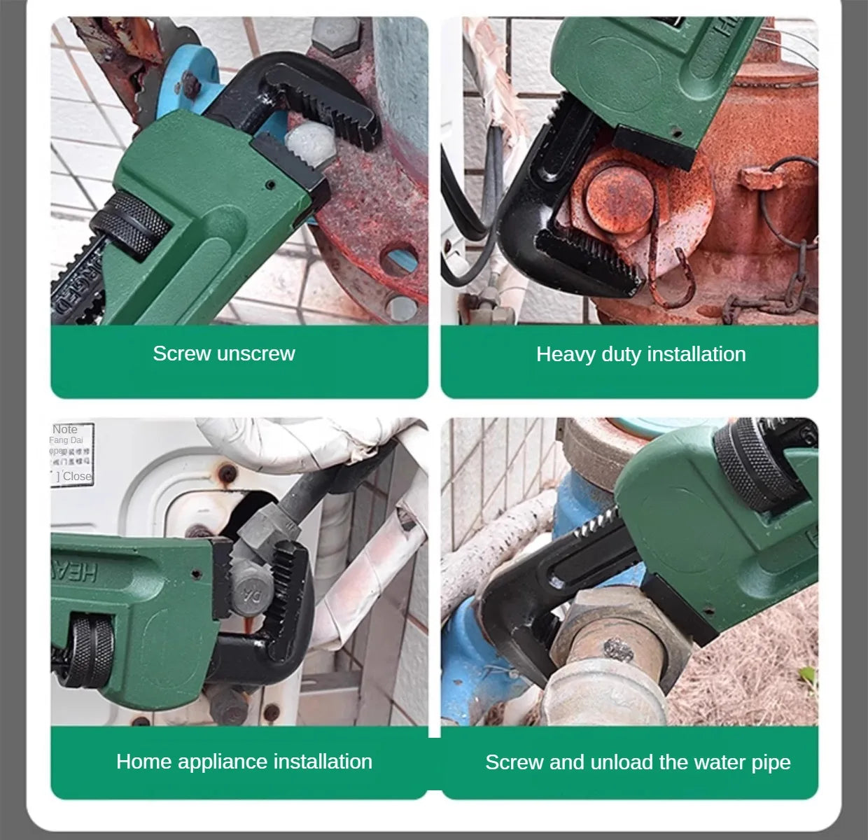 Heavy Duty Pipe Pliers Industrial Plumbing Wrenches Torque Wrench Universal Plumbing Removal and Installation Tool Hand Tools