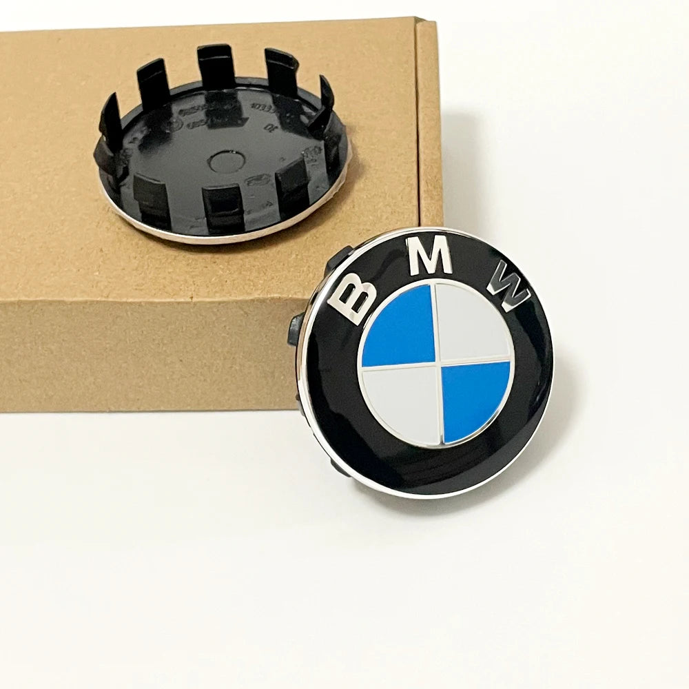 4PCS BMW Wheel Center Caps 68mm 56mm Blue white hubcap for BMW E46 E90 E30 F10 F30 X5 X3 E39 F25 E60 E91 E87 M Car Accessories 1