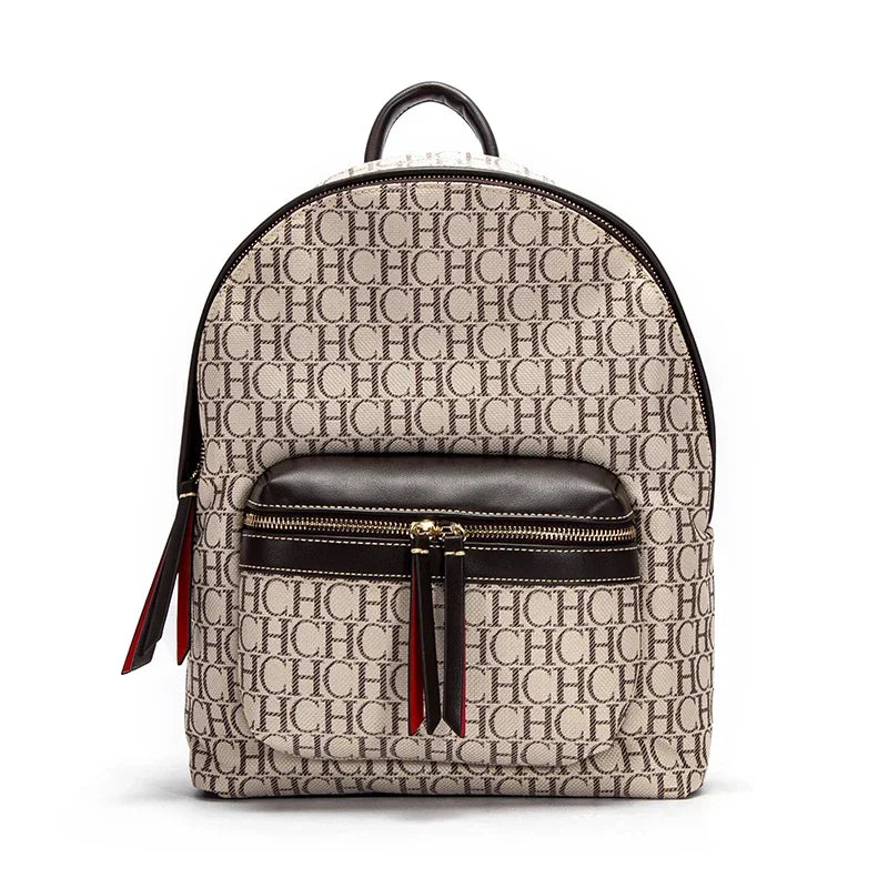 CH Luxury Brand Backpack New Designer Large Capacity Fashionable Versatile Campus Bag for Male and Female Students