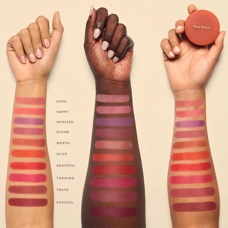 Rare Beauty Soft Pinch Matte Bouncy Cushiony Cream-to-powder Blush Airy And Lightweight Makeup Happy Hope Alive Worth Thriving