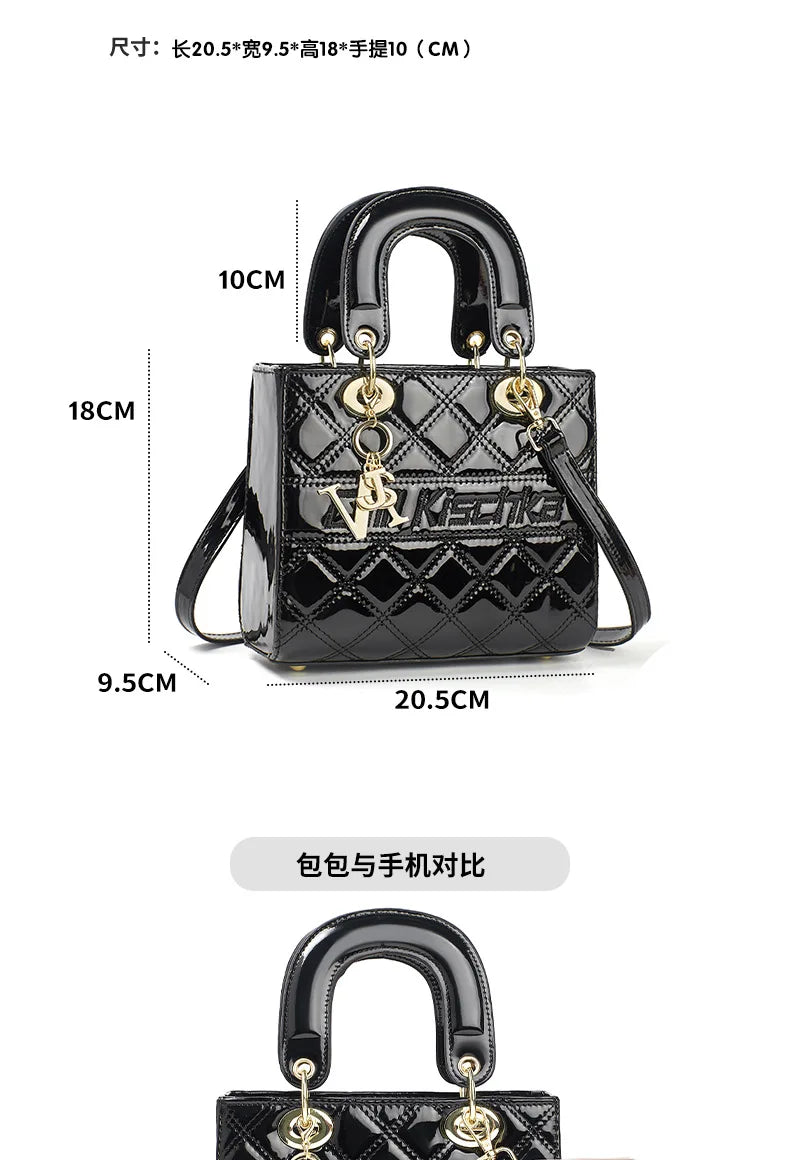 Patent Leather High Quality Female Handbags Luxury Designer Handbag Crossbody Bags Ladies Hand Shoulder Bags for Women Tote Bag