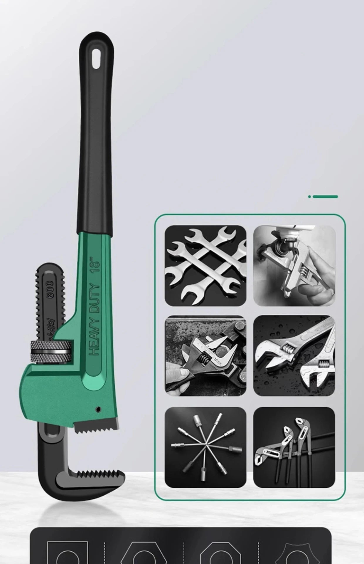 Heavy Duty Pipe Pliers Industrial Plumbing Wrenches Torque Wrench Universal Plumbing Removal and Installation Tool Hand Tools