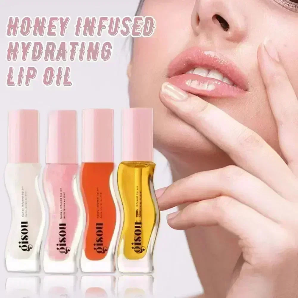 Gisou Moisturizing Glazed Plum Lip Balm Lip Oil Gloss Care Of The Lips Benetitnt For Lips Plumping Exfoliating Plumping Gloss