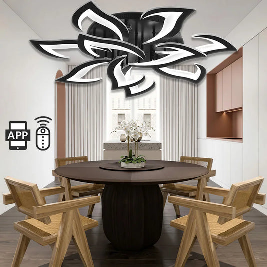 Hot Ceiling Lamp Adjustable Brightness Mobile Phone APP Control Cold and Warm Light Art Decoration Lights