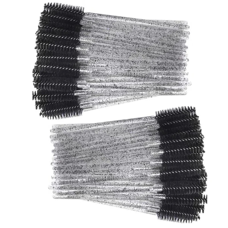 100Pcs Eyelash Extension Brushes Eyebrow Mascara Wands Applicator Spoolers Brush Lashes Extension Cosmetic Set Makeup Tools