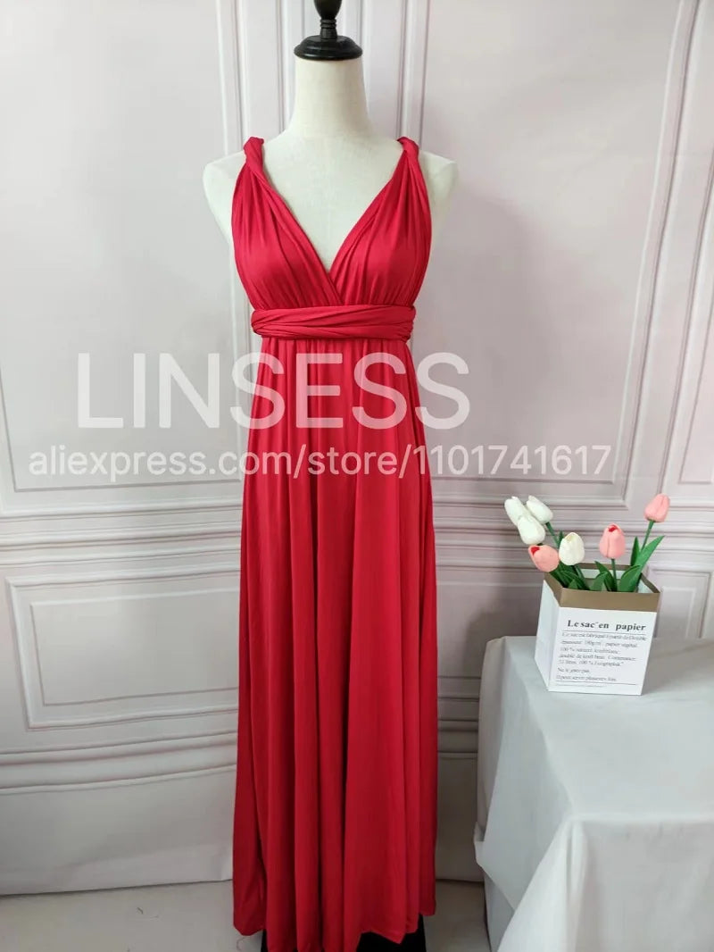 Rust Bridesmaid Dress Infinity Multiway Maxi Bridesmaid Dress Formal Wrap Wedding Evening Dress Wedding Cocktail Floor Length