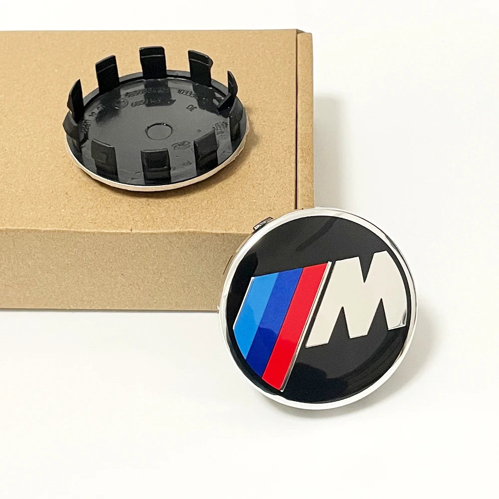 4PCS BMW Wheel Center Caps 68mm 56mm Blue white hubcap for BMW E46 E90 E30 F10 F30 X5 X3 E39 F25 E60 E91 E87 M Car Accessories 1