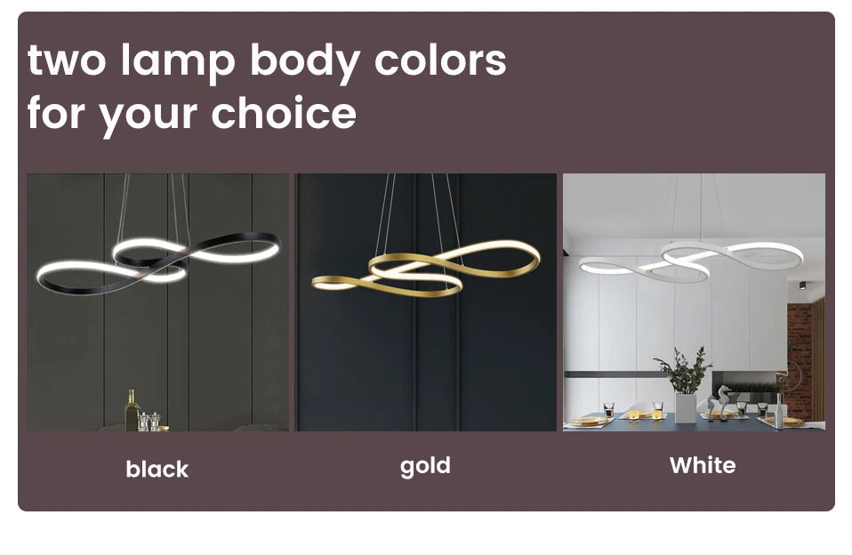 Modern Kitchen Island Pendant Lights Bar Table Dining Room Decor Hanging Lights Remote Dimming Kitchen Led Cord Pendant Lamp