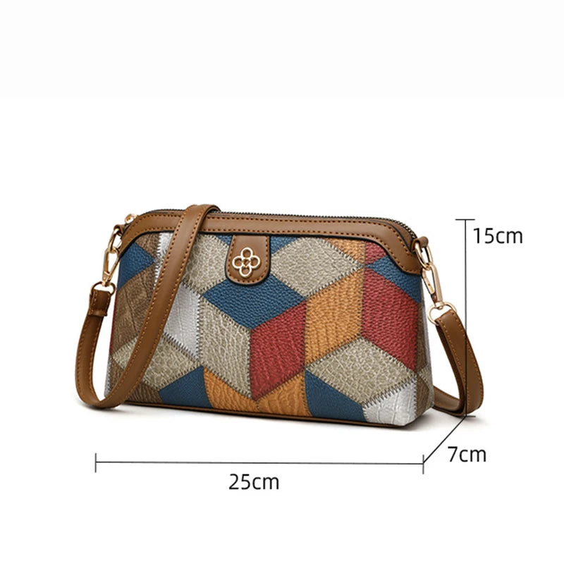 High Quality PU Leather Women Small Crossbody Shoulder Bags Luxury Handbag Lady Messenger Bag Simple Shell Phone Satchels