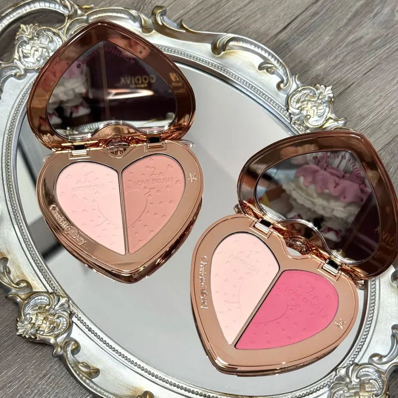 Charlotte Tilbury Aesthetic Scenery Eye Shadow Starlight Pink Soft Light Bicolor Disc Two Color Love Treasure Box Powder Blusher