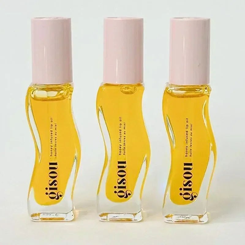 Gisou Moisturizing Glazed Plum Lip Balm Lip Oil Gloss Care Of The Lips Benetitnt For Lips Plumping Exfoliating Plumping Gloss