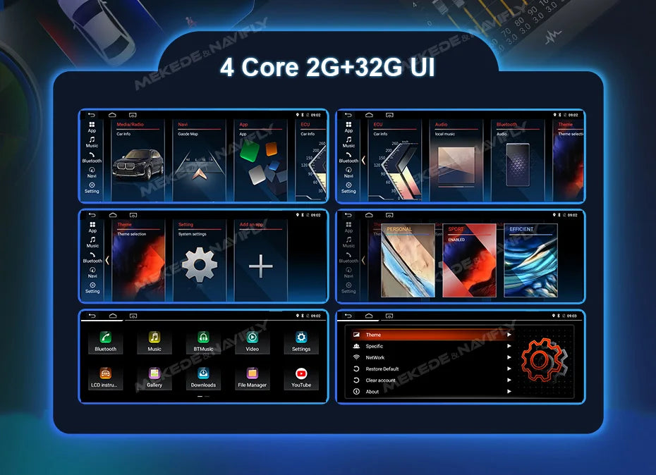 4G LTE 128GB Android 14 Car Multimedia Radio Player For BMW 3 Series E60 E61 E63 E64 5 Series E90 E91 E92 E93 CarPlay Navigation